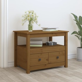 Honey brown solid pine wood coffee table 71x49x55 cm by vidaXL, Coffee table - Ref: Foro24-820939, Price: 111,26 €, Discount: %