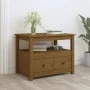 Honey brown solid pine wood coffee table 71x49x55 cm by vidaXL, Coffee table - Ref: Foro24-820939, Price: 109,76 €, Discount: %