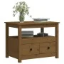 Honey brown solid pine wood coffee table 71x49x55 cm by vidaXL, Coffee table - Ref: Foro24-820939, Price: 109,76 €, Discount: %