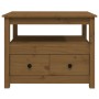 Honigbrauner Couchtisch aus massivem Kiefernholz, 71 x 49 x 55 cm von vidaXL, Couchtisch - Ref: Foro24-820939, Preis: 111,26 ...