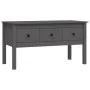 Solid gray pine wood coffee table 102x49x55 cm by vidaXL, Coffee table - Ref: Foro24-820943, Price: 119,51 €, Discount: %