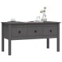 Solid gray pine wood coffee table 102x49x55 cm by vidaXL, Coffee table - Ref: Foro24-820943, Price: 119,51 €, Discount: %