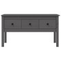 Solid gray pine wood coffee table 102x49x55 cm by vidaXL, Coffee table - Ref: Foro24-820943, Price: 121,01 €, Discount: %