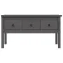 Solid gray pine wood coffee table 102x49x55 cm by vidaXL, Coffee table - Ref: Foro24-820943, Price: 119,51 €, Discount: %