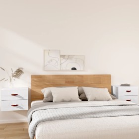 Wand-Nachttische 2 Stück weiß 50x36x40 cm von vidaXL, Schließfächer und Lagerschränke - Ref: Foro24-820979, Preis: 91,06 €, R...