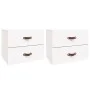 Wall bedside tables 2 pcs white 50x36x40 cm by vidaXL, Lockers and storage cabinets - Ref: Foro24-820979, Price: 90,22 €, Dis...