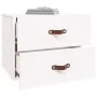 Wall bedside tables 2 pcs white 50x36x40 cm by vidaXL, Lockers and storage cabinets - Ref: Foro24-820979, Price: 90,22 €, Dis...