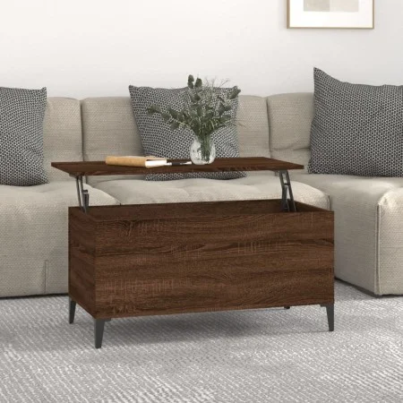 Couchtisch aus braunem Eichensperrholz, 90 x 44,5 x 45 cm von vidaXL, Couchtisch - Ref: Foro24-819595, Preis: 69,45 €, Rabatt: %