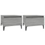 Side tables 2 units gray Sonoma plywood 50x46x35 cm by vidaXL, Side tables - Ref: Foro24-819529, Price: 70,23 €, Discount: %