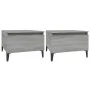 Side tables 2 units gray Sonoma plywood 50x46x35 cm by vidaXL, Side tables - Ref: Foro24-819529, Price: 59,10 €, Discount: %