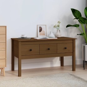 Mesa de centro madera maciza de pino marrón miel 102x49x55 cm de vidaXL, Mesas de centro - Ref: Foro24-820944, Precio: 120,33...