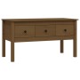 Solid pine honey brown coffee table 102x49x55 cm by vidaXL, Coffee table - Ref: Foro24-820944, Price: 120,33 €, Discount: %