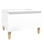 Beistelltisch aus glänzend weißem Sperrholz, 50 x 46 x 35 cm von vidaXL, Seitentische - Ref: Foro24-819504, Preis: 46,59 €, R...