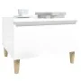 Beistelltisch aus glänzend weißem Sperrholz, 50 x 46 x 35 cm von vidaXL, Seitentische - Ref: Foro24-819504, Preis: 46,00 €, R...