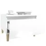 Beistelltisch aus glänzend weißem Sperrholz, 50 x 46 x 35 cm von vidaXL, Seitentische - Ref: Foro24-819504, Preis: 46,00 €, R...