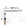 Beistelltisch aus glänzend weißem Sperrholz, 50 x 46 x 35 cm von vidaXL, Seitentische - Ref: Foro24-819504, Preis: 46,59 €, R...