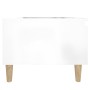 Beistelltisch aus glänzend weißem Sperrholz, 50 x 46 x 35 cm von vidaXL, Seitentische - Ref: Foro24-819504, Preis: 46,59 €, R...