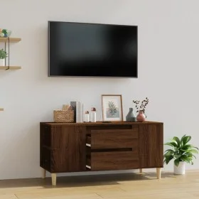 TV-Ständer Eiche braun Sperrholz 102x44,5x50 cm von vidaXL, TV-Möbel - Ref: Foro24-819603, Preis: 84,58 €, Rabatt: %