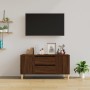 TV-Ständer Eiche braun Sperrholz 102x44,5x50 cm von vidaXL, TV-Möbel - Ref: Foro24-819603, Preis: 85,26 €, Rabatt: %