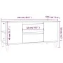 Mueble para TV madera contrachapada marrón roble 102x44,5x50 cm de vidaXL, Muebles TV - Ref: Foro24-819603, Precio: 84,43 €, ...