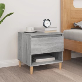 Sonoma gray plywood bedside table 50x46x50 cm by vidaXL, Nightstands - Ref: Foro24-819544, Price: 44,71 €, Discount: %