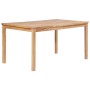 Juego de comedor para jardín 5 piezas madera maciza de teca