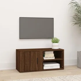 TV-Schrank aus braunem Eichensperrholz, 80 x 31,5 x 36 cm von vidaXL, TV-Möbel - Ref: Foro24-819450, Preis: 44,90 €, Rabatt: %