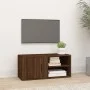 Brown oak plywood TV cabinet 80x31.5x36 cm by vidaXL, TV Furniture - Ref: Foro24-819450, Price: 44,90 €, Discount: %