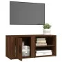 Brown oak plywood TV cabinet 80x31.5x36 cm by vidaXL, TV Furniture - Ref: Foro24-819450, Price: 44,90 €, Discount: %