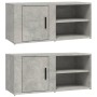 TV-Schrank 2 Einheiten betongraues Sperrholz 80x31,5x36cm von vidaXL, TV-Möbel - Ref: Foro24-819445, Preis: 72,48 €, Rabatt: %