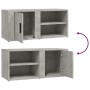 TV-Schrank 2 Einheiten betongraues Sperrholz 80x31,5x36cm von vidaXL, TV-Möbel - Ref: Foro24-819445, Preis: 72,48 €, Rabatt: %