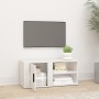 Mueble de TV madera contrachapada blanco brillo 80x31,5x36 cm de vidaXL, Muebles TV - Ref: Foro24-819440, Precio: 47,65 €, De...