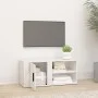 Weißer glänzender Sperrholz TV-Ständer 80x31,5x36 cm von vidaXL, TV-Möbel - Ref: Foro24-819440, Preis: 47,14 €, Rabatt: %