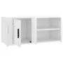 Weißer glänzender Sperrholz TV-Ständer 80x31,5x36 cm von vidaXL, TV-Möbel - Ref: Foro24-819440, Preis: 47,14 €, Rabatt: %