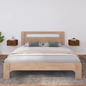 Wand-Nachttisch 2 Stück honigbraun 40x29,5x22 cm von vidaXL, Schließfächer und Lagerschränke - Ref: Foro24-820993, Preis: 50,...