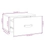 Wand-Nachttisch 2 Stück honigbraun 40x29,5x22 cm von vidaXL, Schließfächer und Lagerschränke - Ref: Foro24-820993, Preis: 50,...