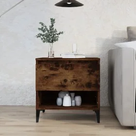Side table made of smoked oak plywood, measuring 50x46x50 cm. by vidaXL, Side tables - Ref: Foro24-819558, Price: 52,44 €, Di...