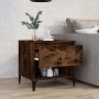 Side table made of smoked oak plywood, measuring 50x46x50 cm. by vidaXL, Side tables - Ref: Foro24-819558, Price: 53,08 €, Di...
