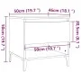 Side table made of smoked oak plywood, measuring 50x46x50 cm. by vidaXL, Side tables - Ref: Foro24-819558, Price: 52,44 €, Di...