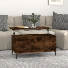 Couchtisch aus geräuchertem Eichensperrholz 90x44,5x45 cm von vidaXL, Couchtisch - Ref: Foro24-819593, Preis: 67,48 €, Rabatt: %