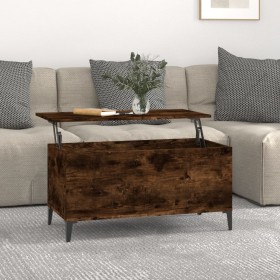 Couchtisch aus geräuchertem Eichensperrholz 90x44,5x45 cm von vidaXL, Couchtisch - Ref: Foro24-819593, Preis: 68,29 €, Rabatt: %