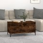 Couchtisch aus geräuchertem Eichensperrholz 90x44,5x45 cm von vidaXL, Couchtisch - Ref: Foro24-819593, Preis: 68,29 €, Rabatt: %