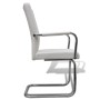 Sillas voladizas de comedor 4 unidades cuero sintético blanco de vidaXL, Sillas de comedor - Ref: Foro24-270163, Precio: 325,...