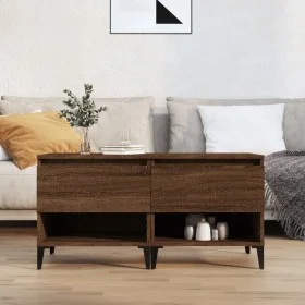Side tables 2 units brown oak plywood 50x46x50 cm by vidaXL, Side tables - Ref: Foro24-819563, Price: 79,07 €, Discount: %