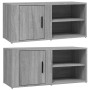 TV-Schrank 2 Stück Sonoma grau Sperrholz 80x31,5x36 cm von vidaXL, TV-Möbel - Ref: Foro24-819449, Preis: 74,64 €, Rabatt: %