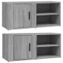 TV stand 2 units plywood gray Sonoma 80x31.5x36 cm by vidaXL, TV Furniture - Ref: Foro24-819449, Price: 73,43 €, Discount: %
