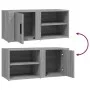 TV-Schrank 2 Stück Sonoma grau Sperrholz 80x31,5x36 cm von vidaXL, TV-Möbel - Ref: Foro24-819449, Preis: 73,43 €, Rabatt: %