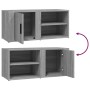 TV-Schrank 2 Stück Sonoma grau Sperrholz 80x31,5x36 cm von vidaXL, TV-Möbel - Ref: Foro24-819449, Preis: 74,64 €, Rabatt: %