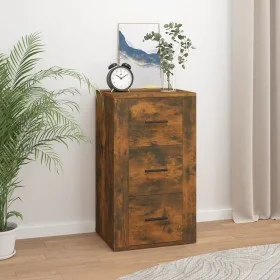 Sideboard aus geräuchertem Eichensperrholz, 40 x 33 x 70 cm von vidaXL, Sideboards - Ref: Foro24-819425, Preis: 71,70 €, Raba...