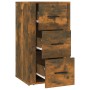 Sideboard aus geräuchertem Eichensperrholz, 40 x 33 x 70 cm von vidaXL, Sideboards - Ref: Foro24-819425, Preis: 72,72 €, Raba...